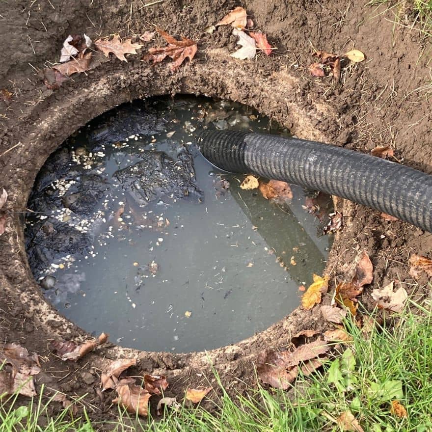 flooded septic system